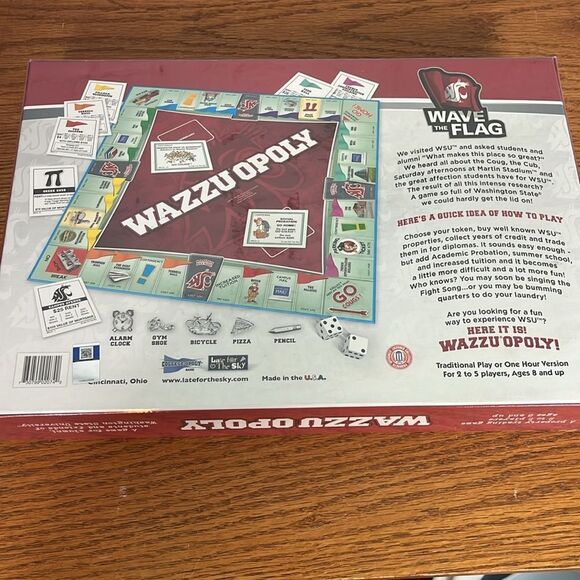 SEALED - WAZZUOPOLY - BOARD GAME -WASHINGTON STATE - Picture 5 of 7